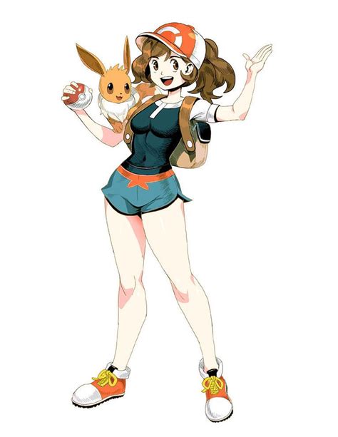 Female Trainer From Pokemon Lets Go By Genzoman Pokémon Lets Go