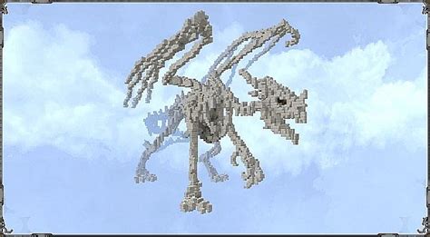 Dragonbones By Monsterfish Medium Sized Dragonskeleton Minecraft Map