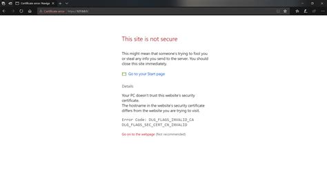Windows How To Bypass Certificate Error In Microsoft Edge Super Hot