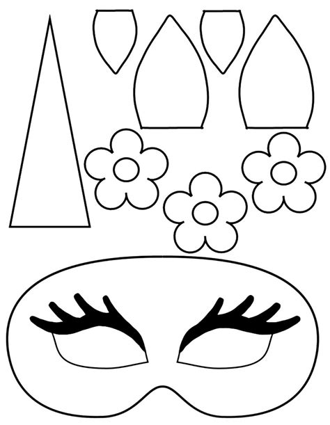 Moldes De Mascaras De Unicornio Para Imprimir Dibujos De Lol A Color