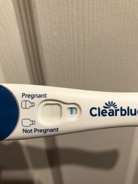 Very Faint Positive Clear Blue Pregnancy Test