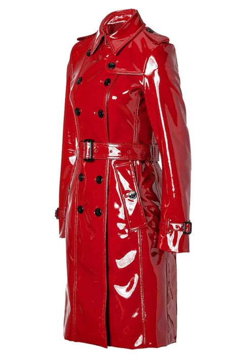 red patent leather trench coat tradingbasis