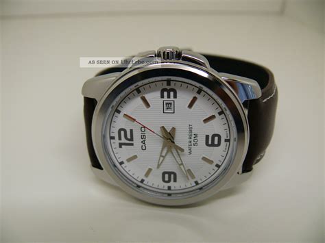 Casio 2784 Mtp 1314 Herren Klassik Armbanduhr Braun Farbe 5 Atm Watch