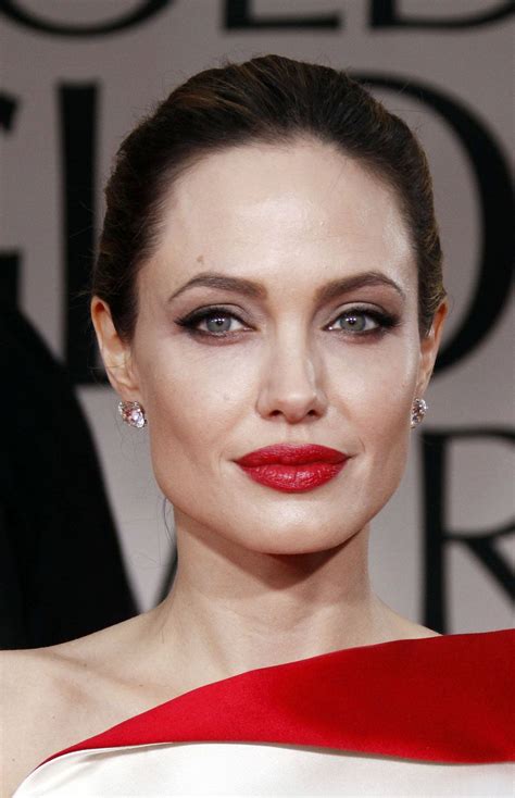 Angelina Jolie Red Lips Maquillaje Maravillosamente Perfecta Angelina