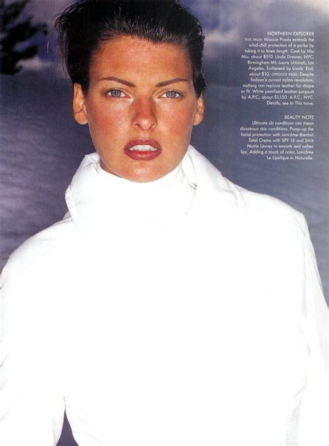 Lalinda Evangelista “peak Performance Vogue Us 1995 Linda