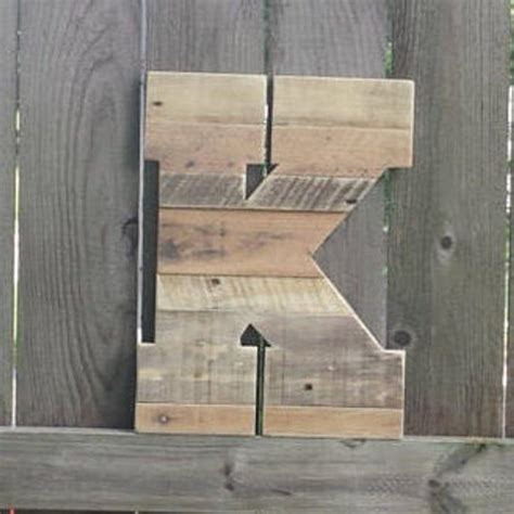 16 Wooden Letter Rustic Home Decor Reclaimed Wood Etsy
