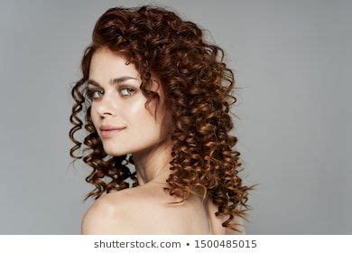 Charming Woman Curly Hair Nude Truth Back Viewstock Photos Images