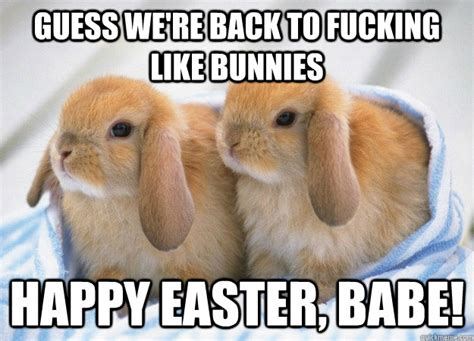 Guess Were Back To Fucking Like Bunnies Happy Easter Babe Misc Quickmeme