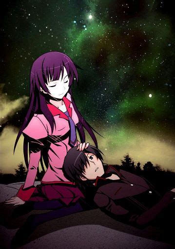 Bakemonogatari Araragi Koyomi Senjougahara Hitagi Anime Amino