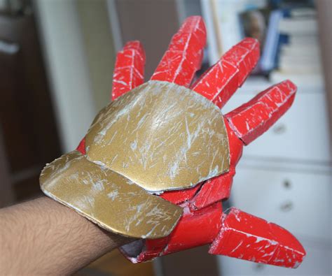 Realistic Mk 42 Iron Man Glove 3d Printed With Weathering 3 Steps