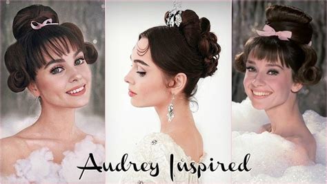 iconic audrey hepburn updos old hollywood glamour 60s hairstyles tutorial hair styles