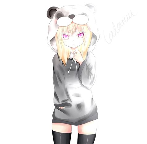Anime Panda Girl Panda Girl By Lalaruu Kawaii Panda
