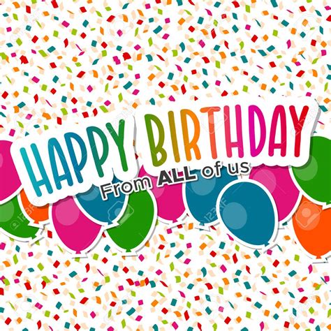 Today they are peeking out from birch tree cutting plate sending loads of birthday wishes. happy birthday from all of us clipart 10 free Cliparts | Download images on Clipground 2021