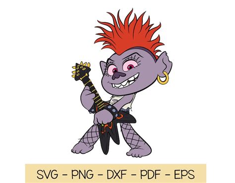 Queen Barb Trolls World Tour Svg Queen Barb Svg Dxf Eps Etsy
