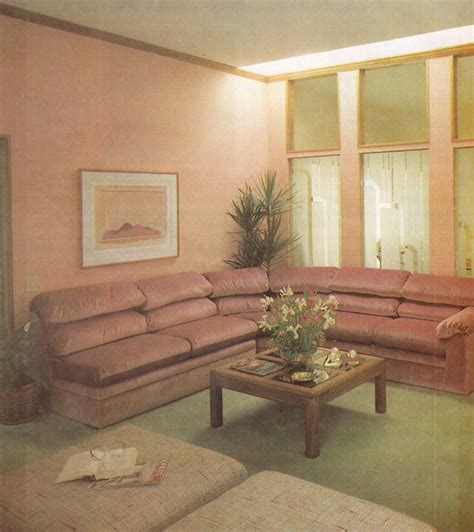 Dusty Rose A Popular Color For 90s Living Spaces And Faux Leather
