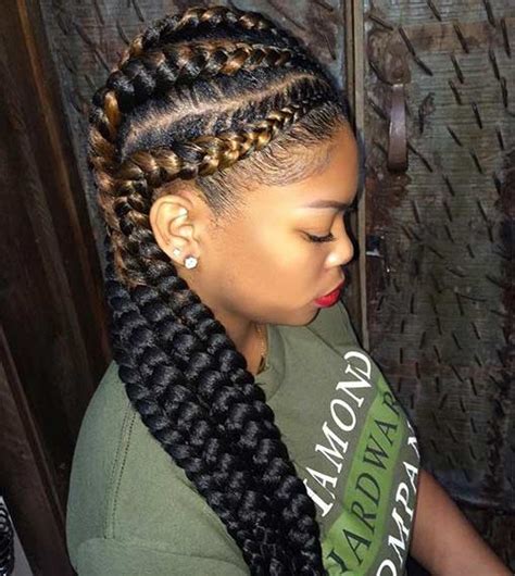 Big braid styles for round face for thick hair. 51 Best Ghana Braids Hairstyles | Page 3 of 5 | StayGlam