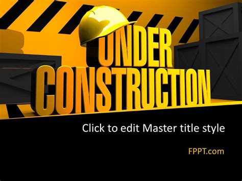 Free Under Construction Powerpoint Template Free Powerpoint Templates