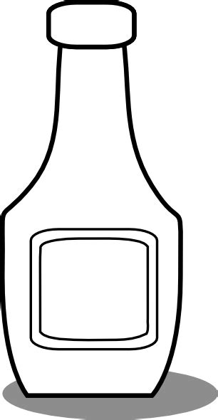 Cartoon image of bottle icon. Ketchup Bottle Black And White Clip Art at Clker.com ...
