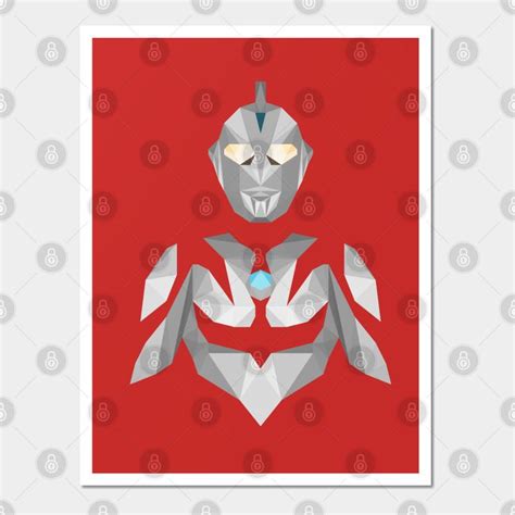 Ultraman Neos Low Poly Style By The Toku Verse Art Prints Low Poly