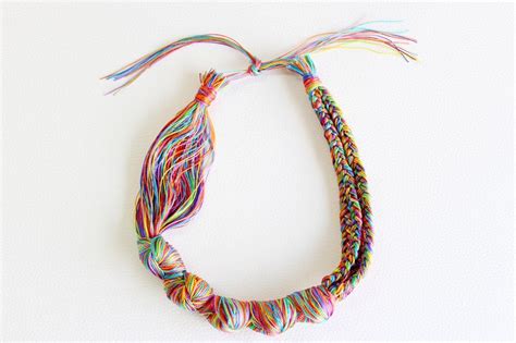 Diy Necklace How To Make A Necklace With Embroidery Threads Diy