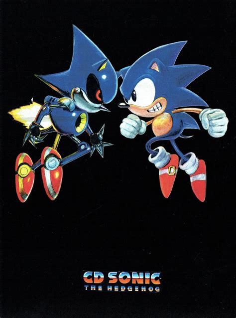 This Was The Concept Art For The Japanese Box Art For Sonic Cd The