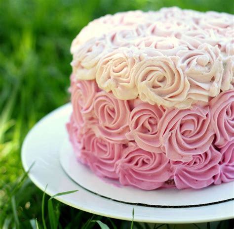 Ombre Rose Cake Rose Cake Rose Ombre Cake Cake
