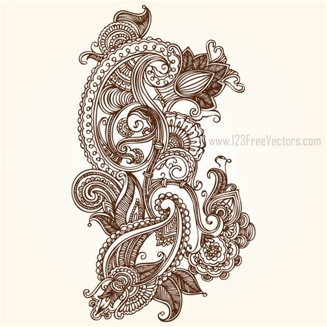 Paisley Designs Free By 123freevectors On Deviantart