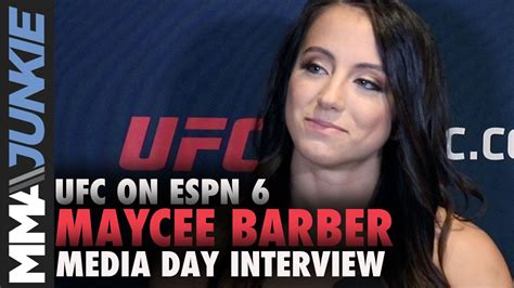 Ufc Boston Maycee Barber Full Media Day Interview Youtube