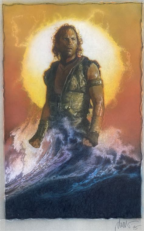 Drew Struzan Waterworld 1995 Movie Poster Color Comprehensive