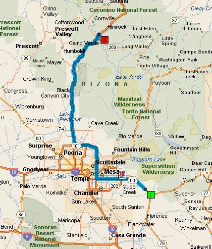 Gold Canyon Arizona Map