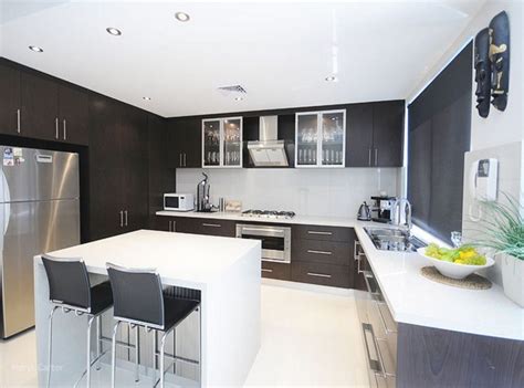 Modern white gloss kitchen with integrated handles. 17 Best Ideas U Shaped Kitchen Designs Decor Inspirations