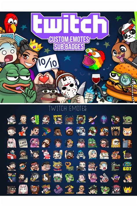I Will Create Custom Twitch Emotes And Sub Badges Twitch Streaming