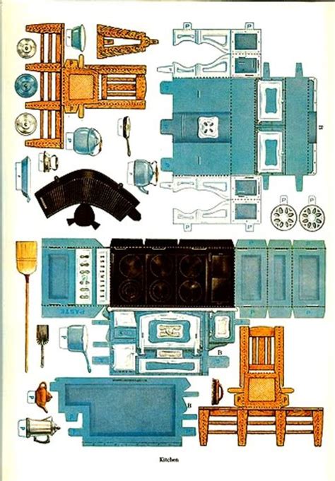 6 Printable Papercraft Doll House Paper Crafts