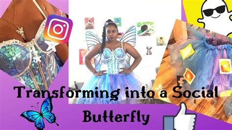 Transforming Into A Social Butterfly Youtube Social Butterfly Costume Social Butterfly