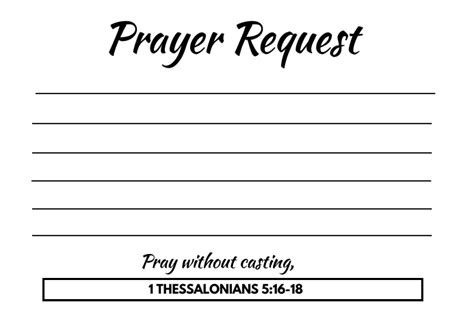 Copy Of Prayer Request Card Postermywall
