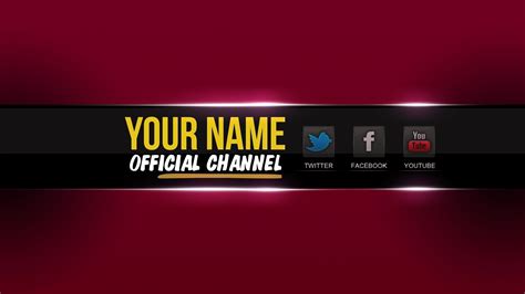 Youtube Banner Wallpapers Yt Banner Template 100 Free Download Psd