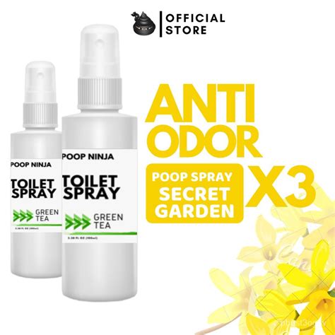 Secrret Garden Poop Spray Odor Buster Air Freshener Poop Ninja Poo