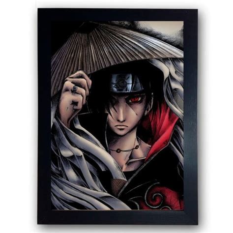 Quadro Poster Naruto Itachi Uchiha Kakashi Anime Cod 162 Elo7