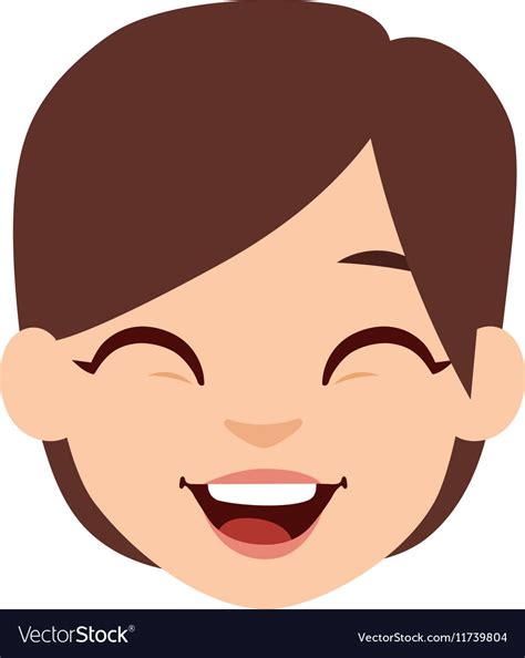 Smiling Woman Royalty Free Vector Image Vectorstock