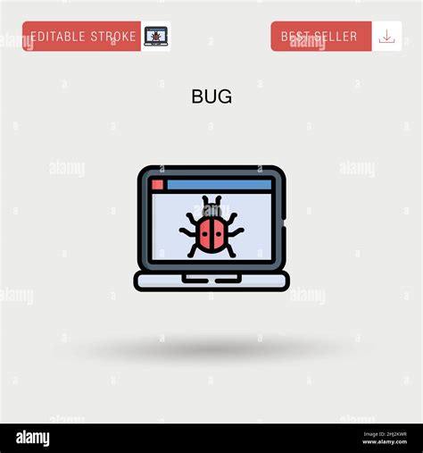 Bug Simple Vector Icon Stock Vector Image And Art Alamy