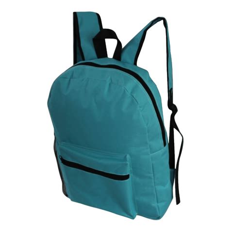 Wholesale 210d Nylon Plain Backpack With Front Zippered Pocket Buy