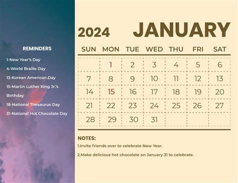 January 2024 Calendar With Holidays Download Your Printable Calendar