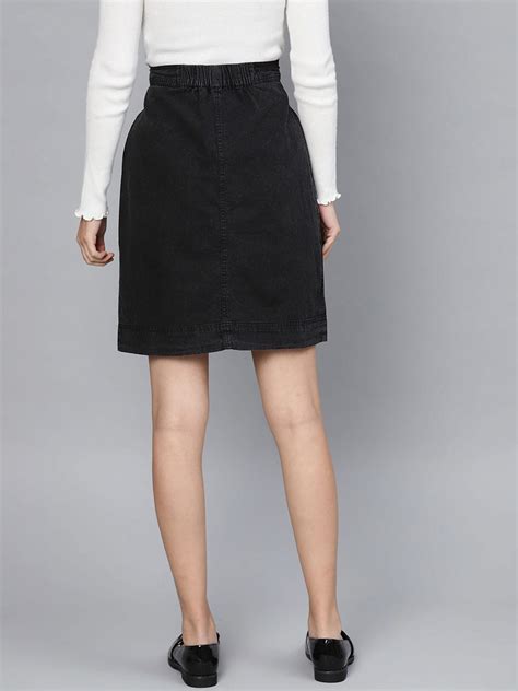 Black Skirt Denim A Line Skirt Women Skirt Long Skirt Etsy