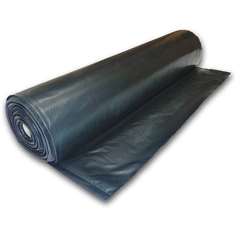 Poly Cover Plastic Sheeting 12 Wide 6mil Black Construction