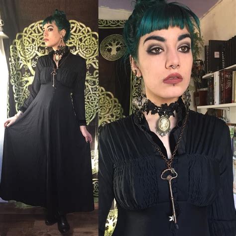 edwardian widow 🕷choker from hot topic earrings off etsy everything else thrifted seeing