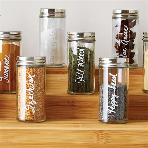 3 Oz Glass Spice Bottle With Chrome Lid Spice Bottles Spice Storage Glass Spice Jars