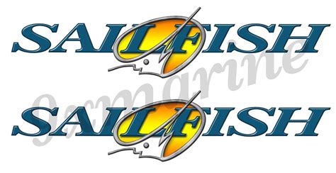 Sailfish Boat Stickers Replace Your Boat Maker Stickers