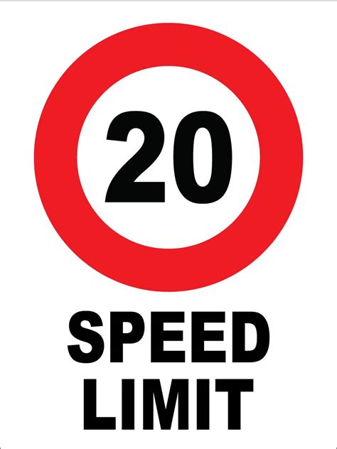Speed Limit Signs — Hazsafe
