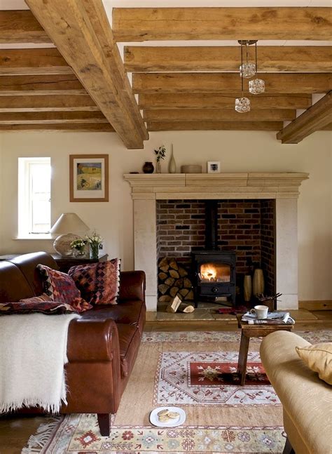 80 Incridible Rustic Farmhouse Fireplace Ideas Makeover 4 Farm House