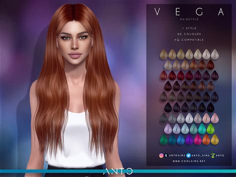 Anto Vega Hairstyle Sims Sims Hair Vegas Hair